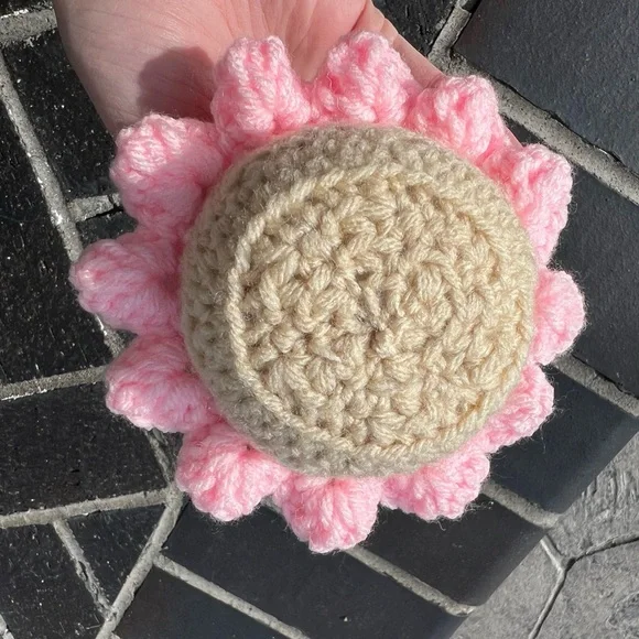 Hand Crocheted Emotional Support Pink Cupcake Plushie! - Picture 7 of 9